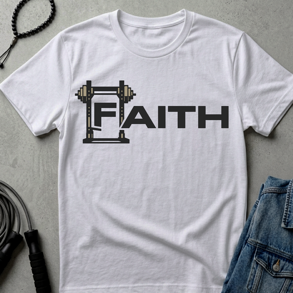 Faith with Barbell T-Shirt