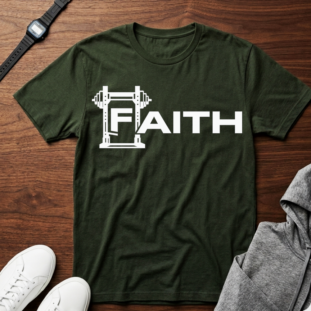 Faith with Barbell T-Shirt