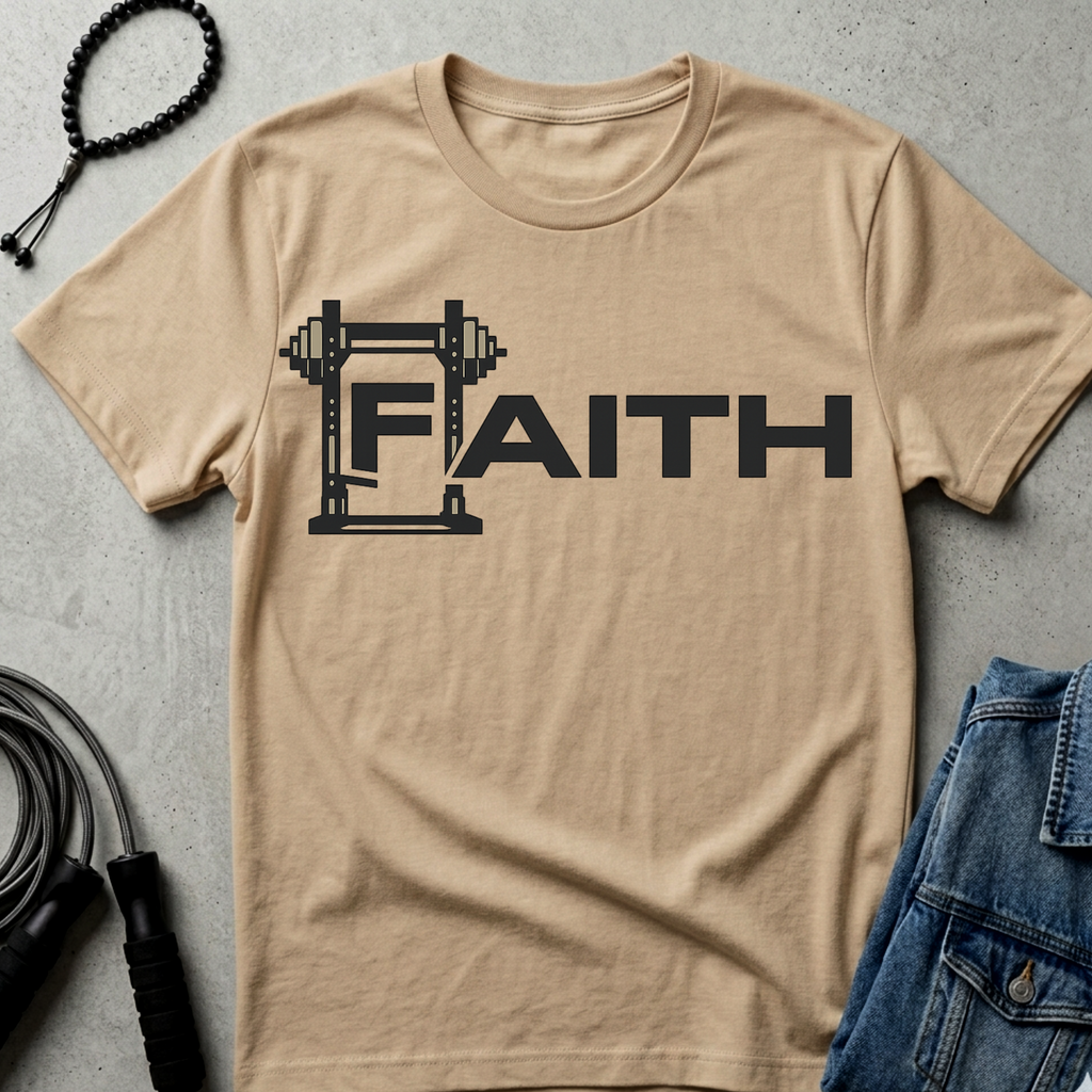 Faith with Barbell T-Shirt