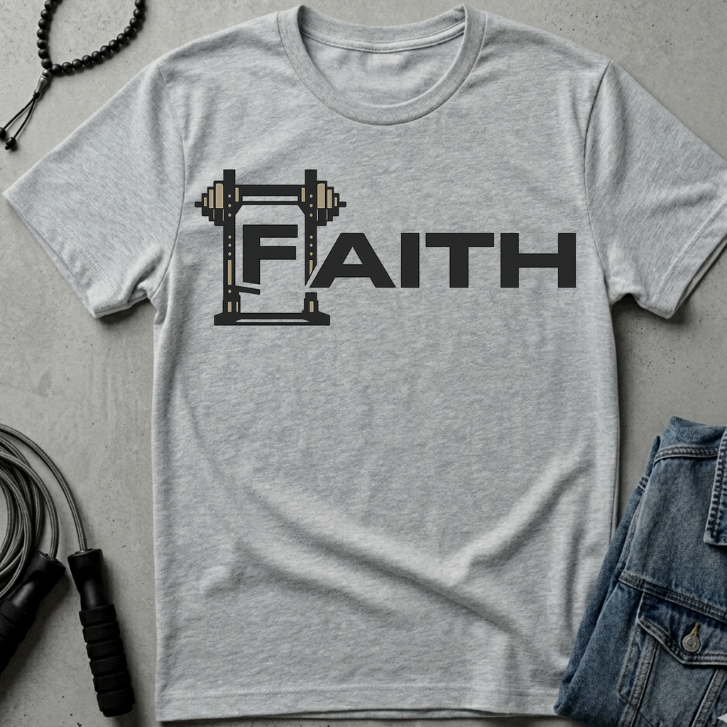 Faith with Barbell T-Shirt