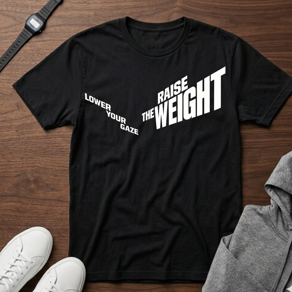 lower your gaze and raise the weight