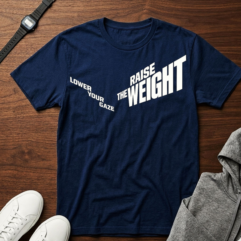 lower your gaze and raise the weight