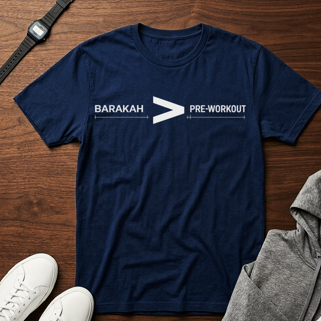 BARAKAH over PREWORKOUT Tee | Fitness Motivation Workout Shirt