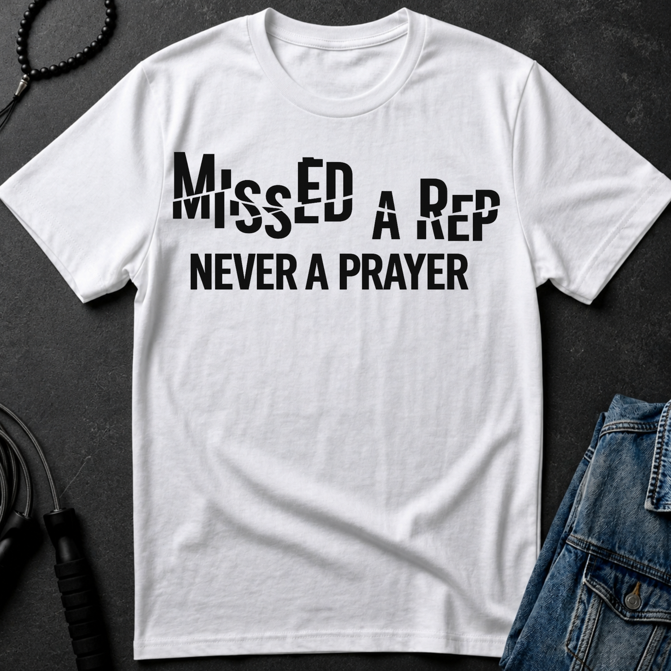 Missed a Rep Never a Prayer Tee