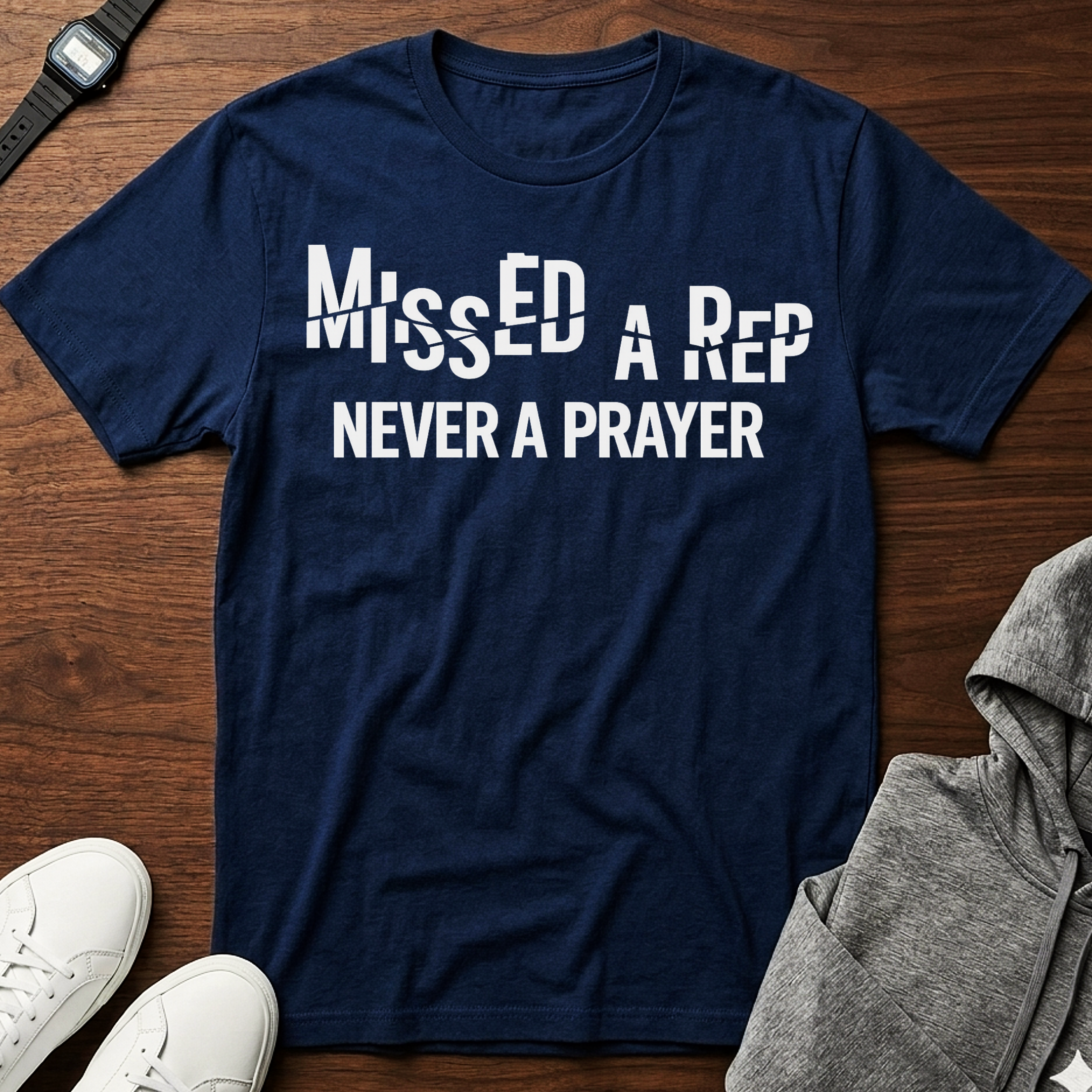 Missed a Rep Never a Prayer Tee