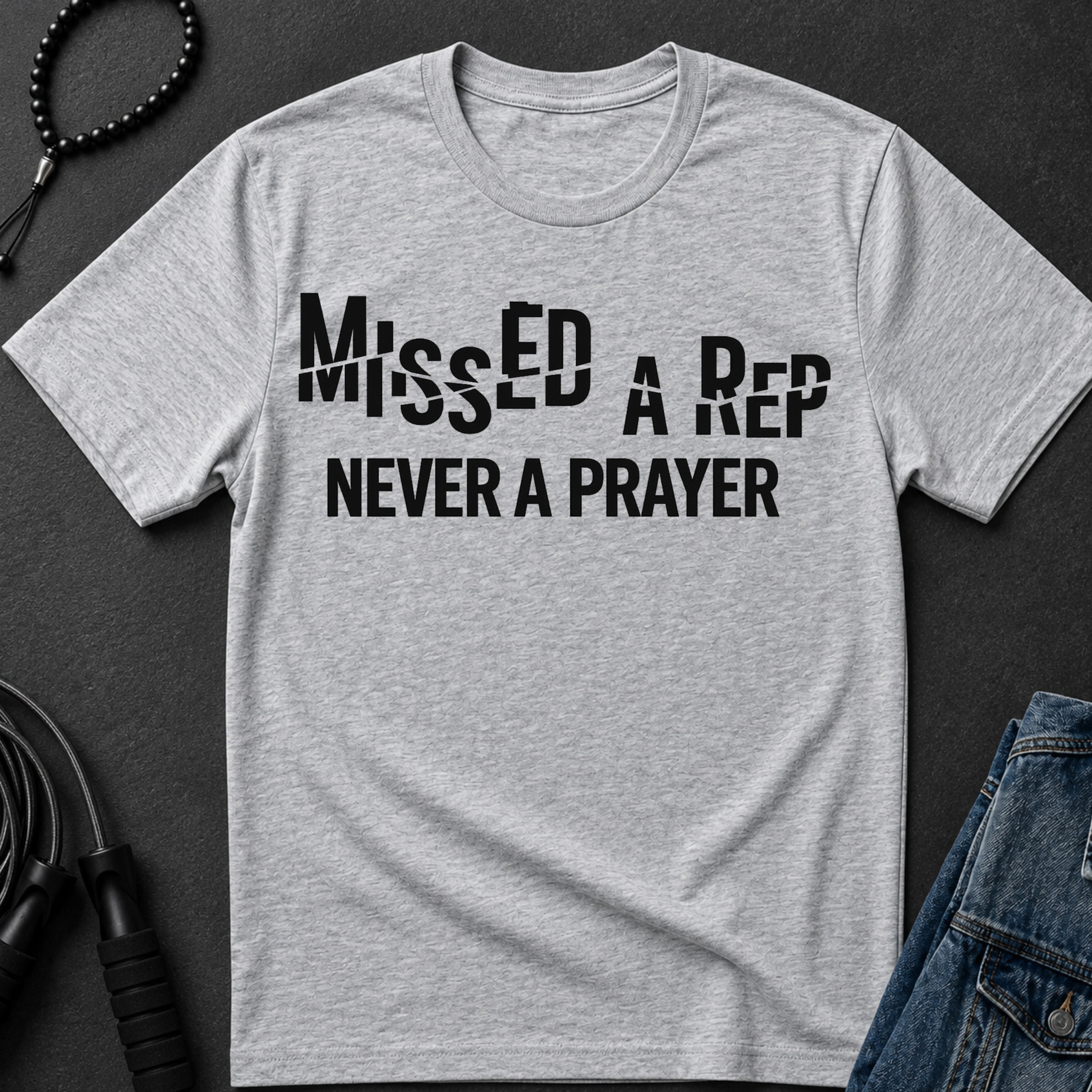 Missed a Rep Never a Prayer Tee