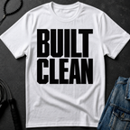 built clean T-Shirt | Minimal Typographic Construction Tee