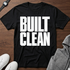 built clean T-Shirt | Minimal Typographic Construction Tee