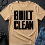 built clean T-Shirt | Minimal Typographic Construction Tee
