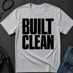 built clean T-Shirt | Minimal Typographic Construction Tee