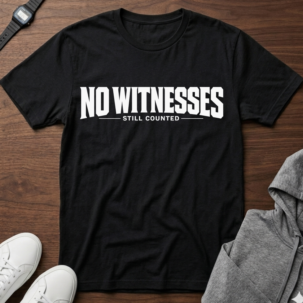 No Witnesses Still Counted T-Shirt