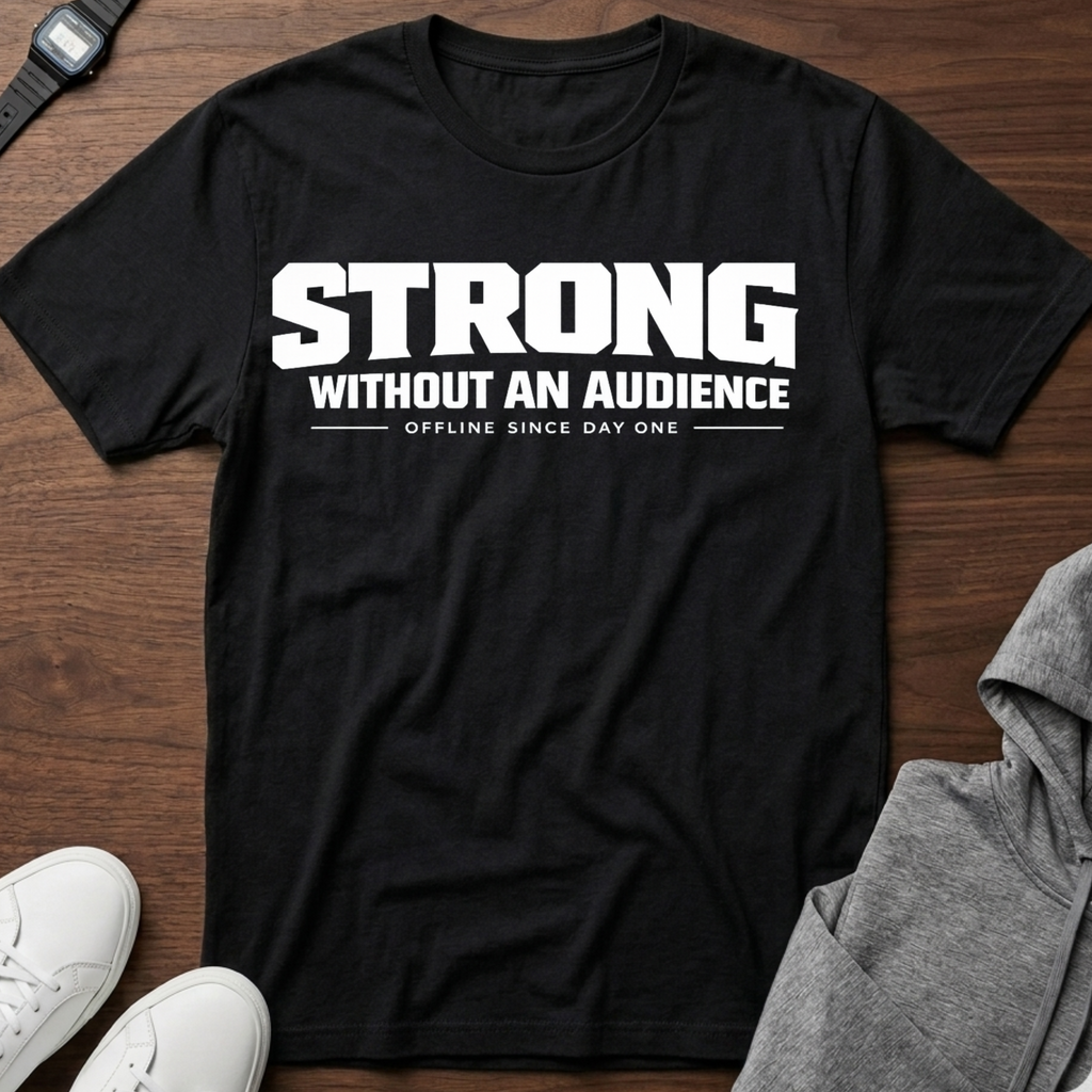 strong without an audience