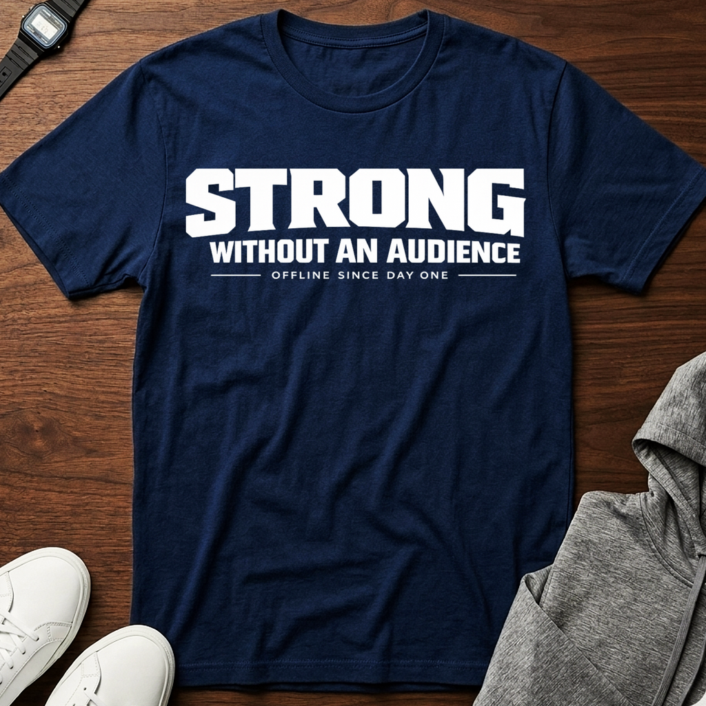 strong without an audience