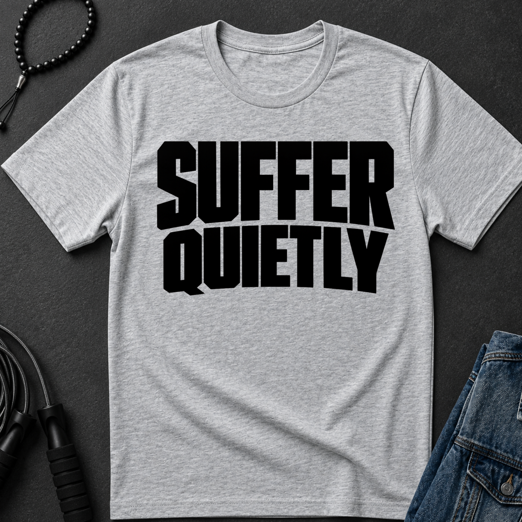 suffer quietly T-Shirt | minimalist text tee
