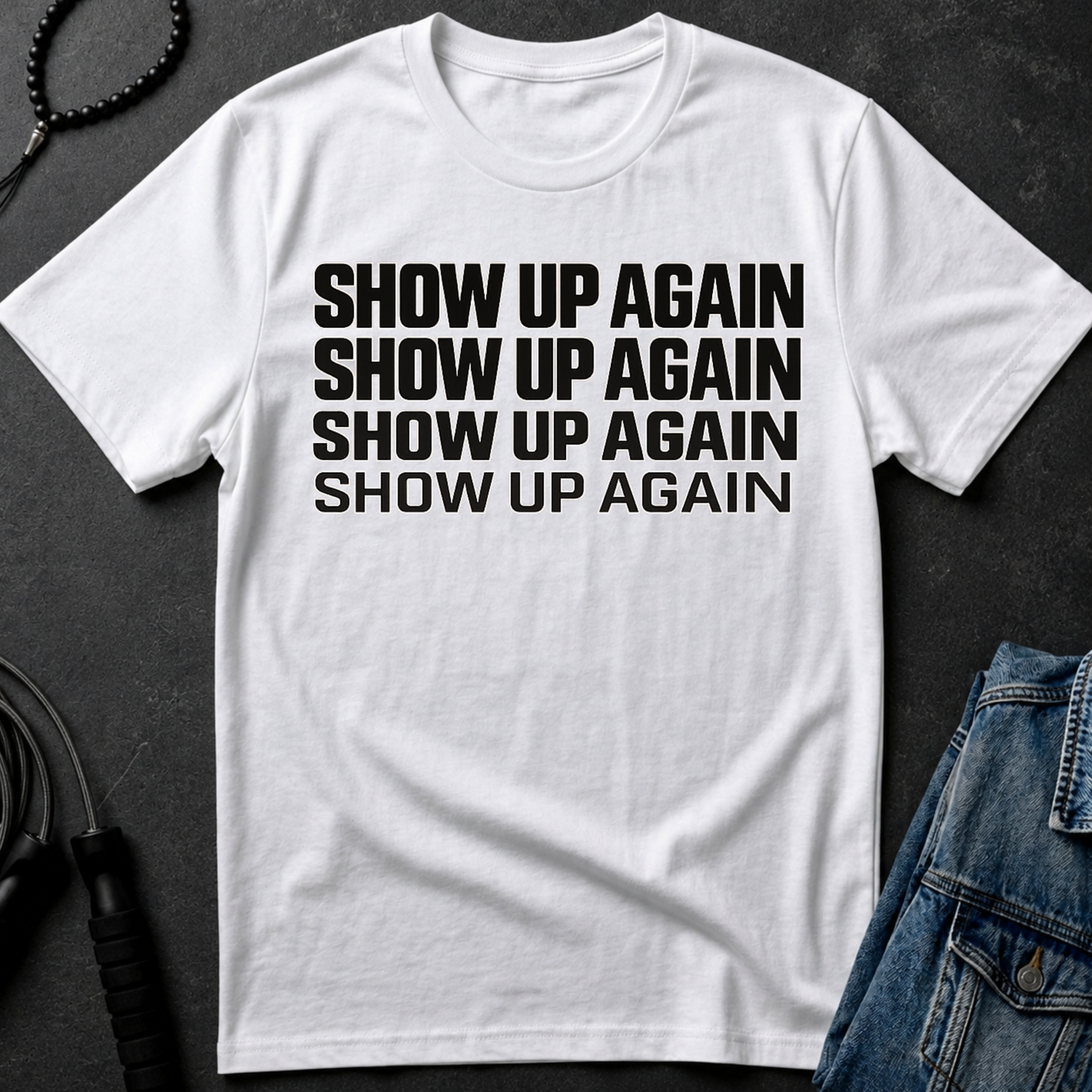 show up again