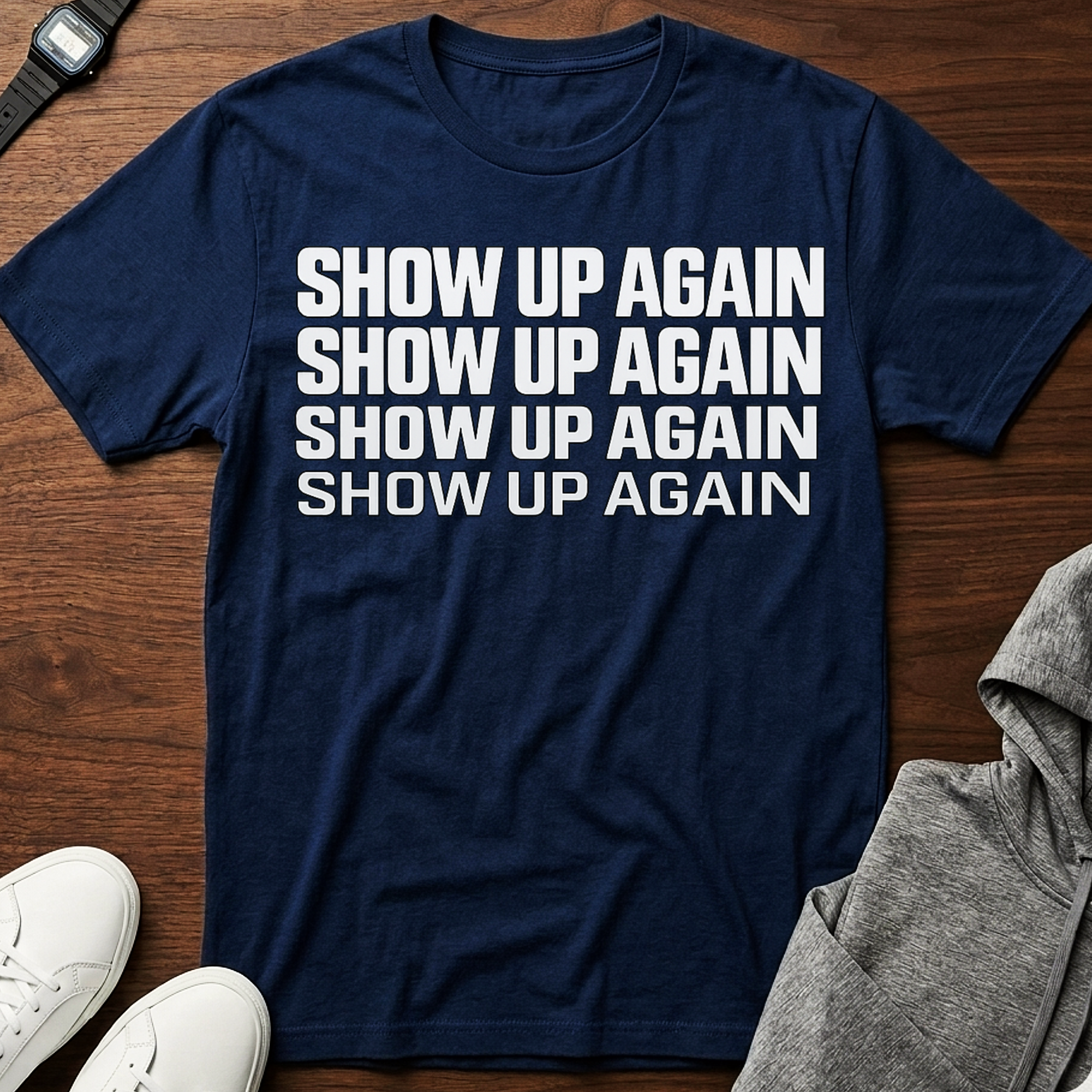 show up again
