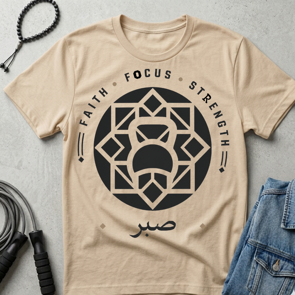 Faith Focus Strength T-Shirt | Inspirational Scripture Typography